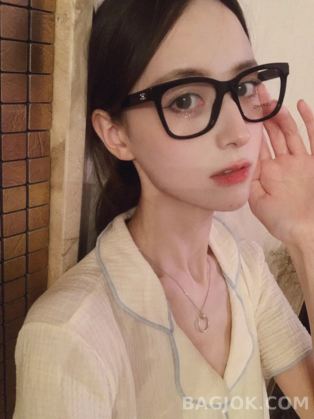 샤넬 CHANEL CH3392 블랙 스퀘어 안경 상세 이미지