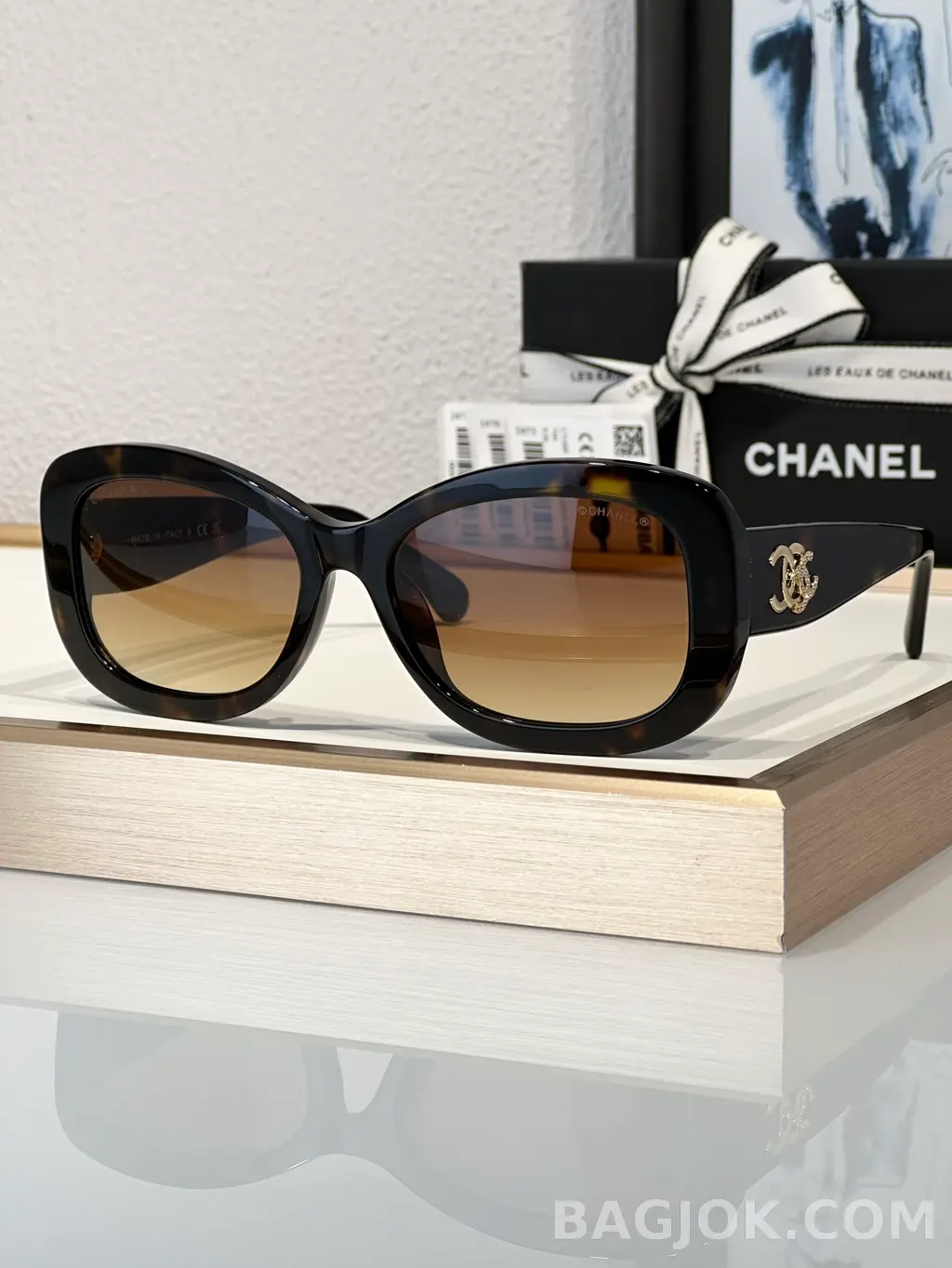 샤넬 Chanel 크리스탈 스퀘어 Sunglasses 상세 이미지