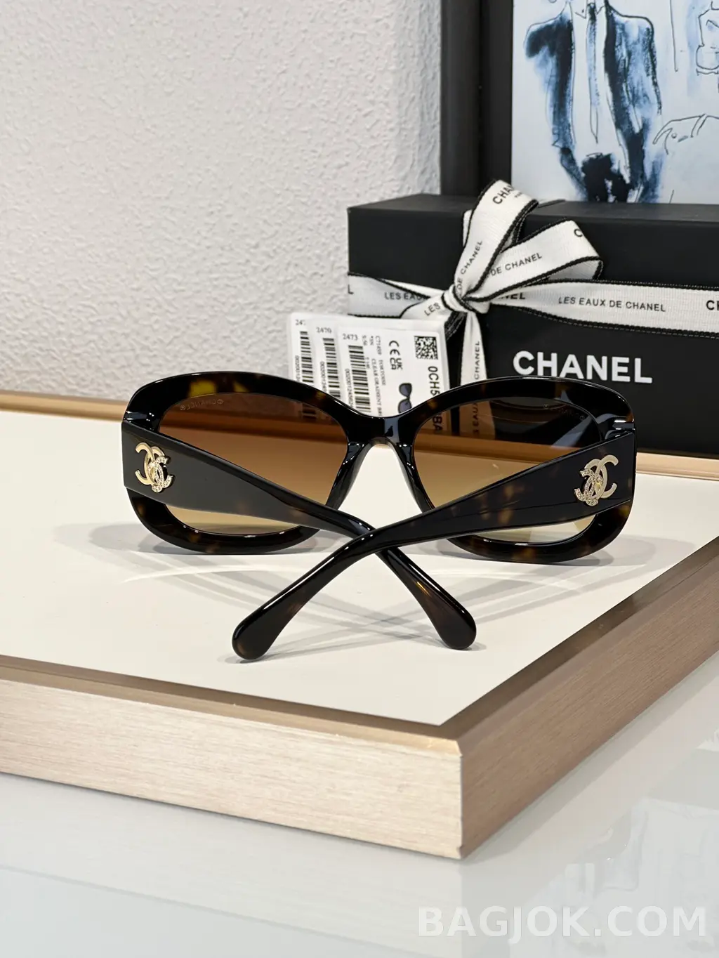 샤넬 Chanel 크리스탈 스퀘어 Sunglasses 상세 이미지