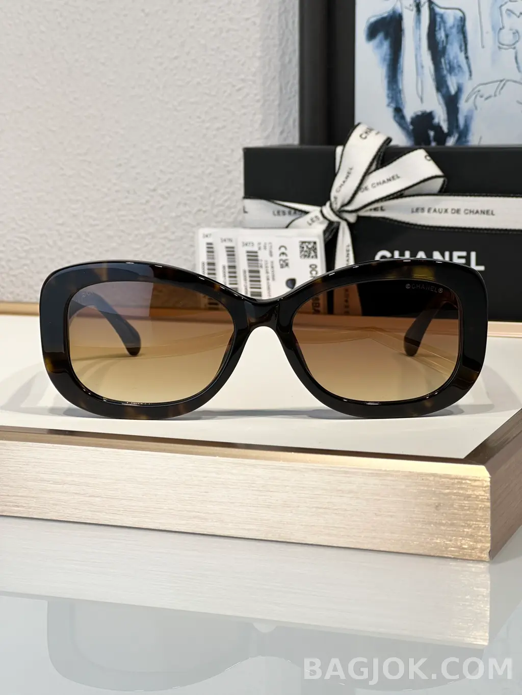 샤넬 Chanel 크리스탈 스퀘어 Sunglasses 상세 이미지