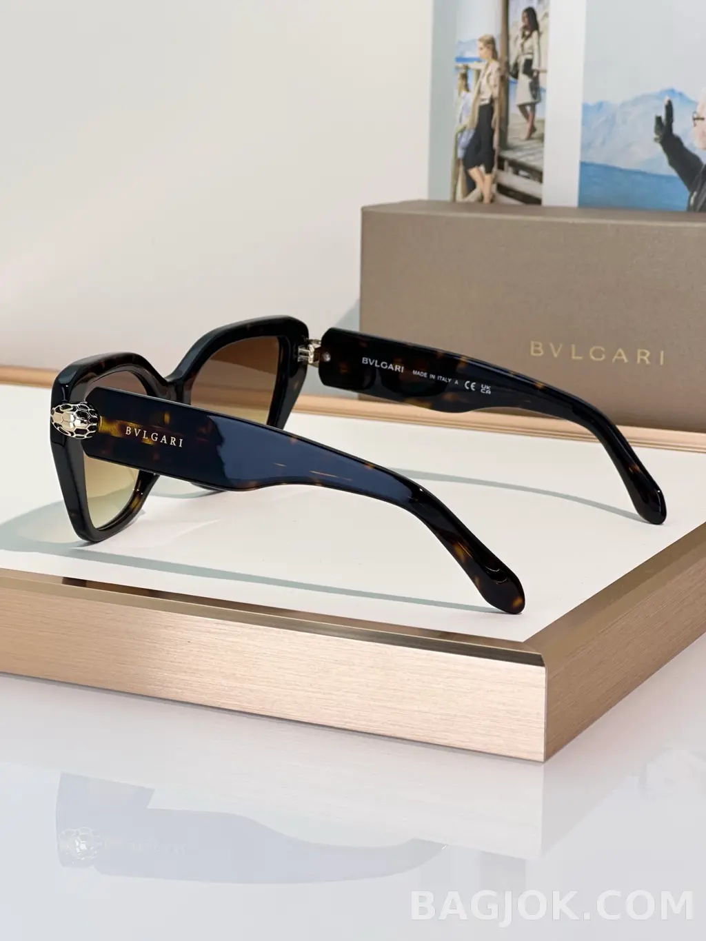 불가리 Bvlgari Serpenti BV40033I 캣아이 Sunglasses 상세 이미지