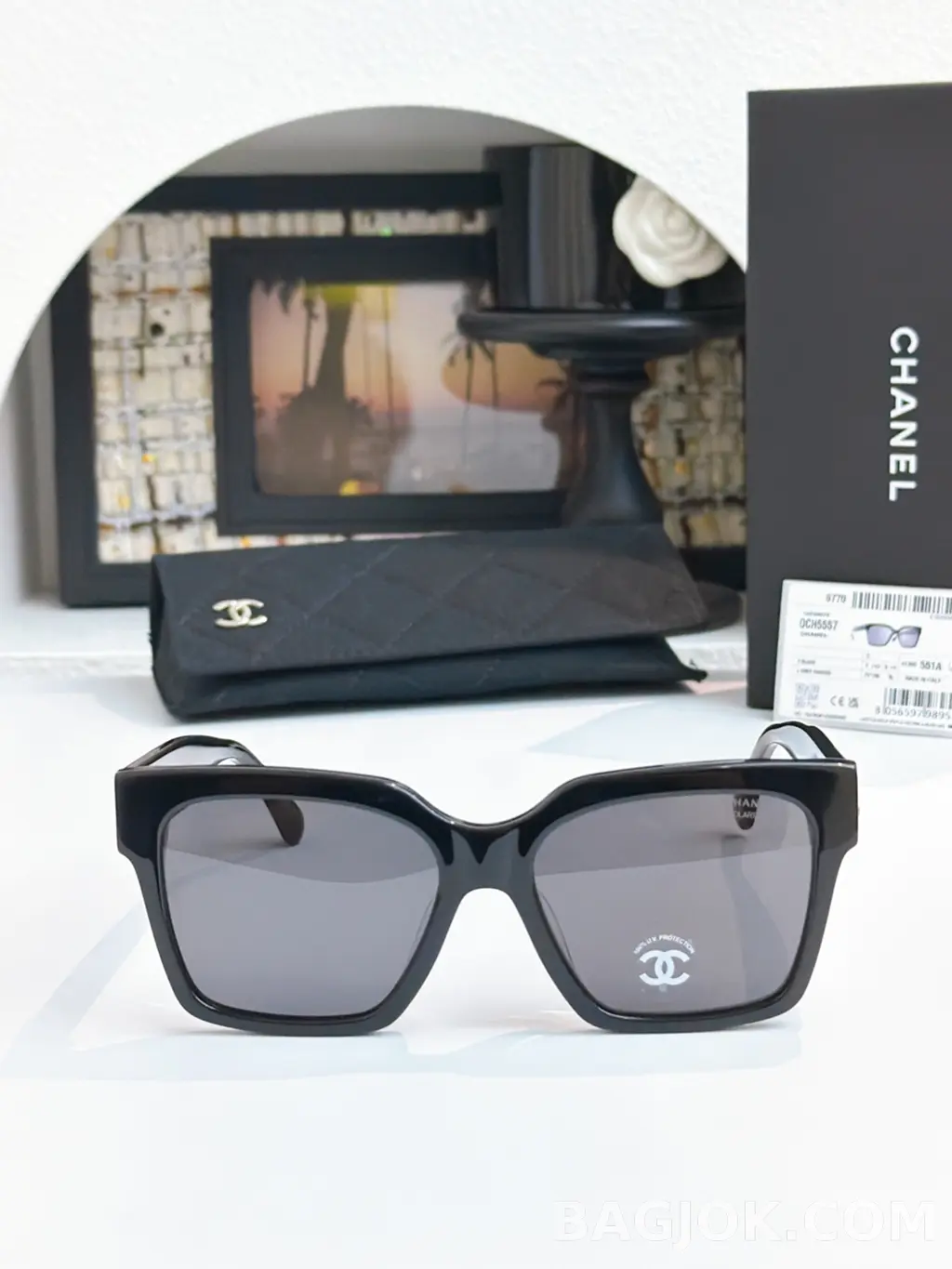 샤넬 Chanel CH5557 오버사이즈 스퀘어 Sunglasses 상세 이미지
