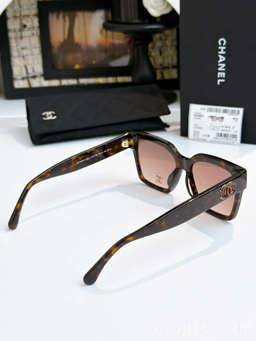 샤넬 Chanel CH5557 오버사이즈 스퀘어 Sunglasses 상세 이미지