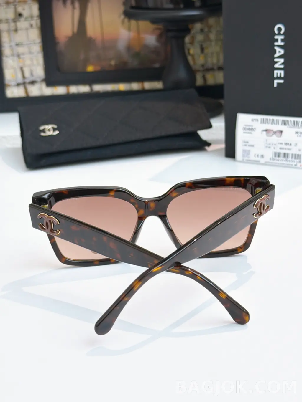 샤넬 Chanel CH5557 오버사이즈 스퀘어 Sunglasses 상세 이미지