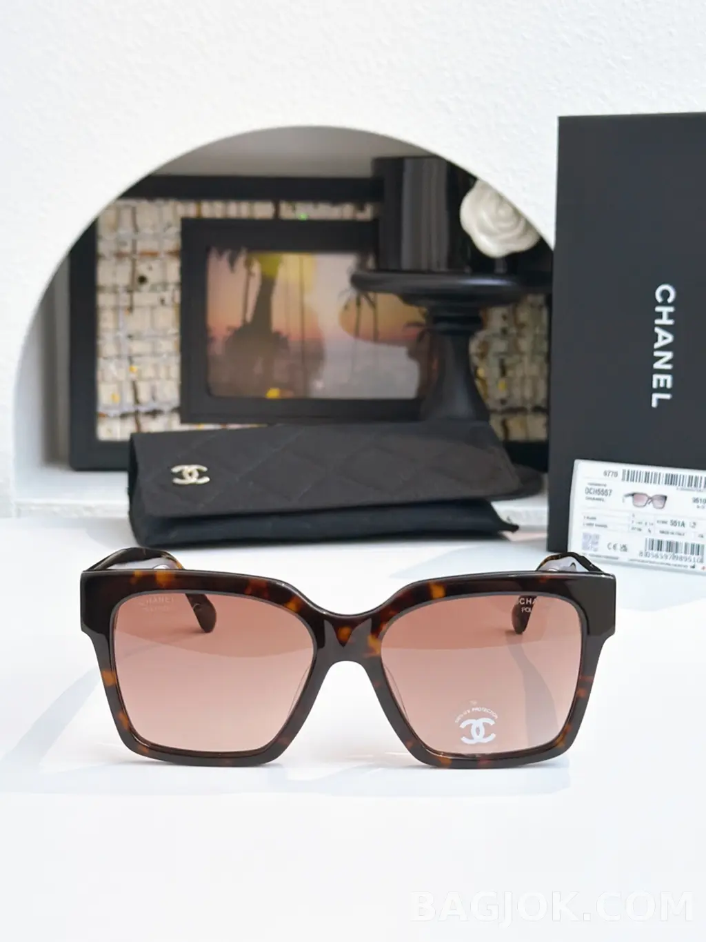 샤넬 Chanel CH5557 오버사이즈 스퀘어 Sunglasses 상세 이미지