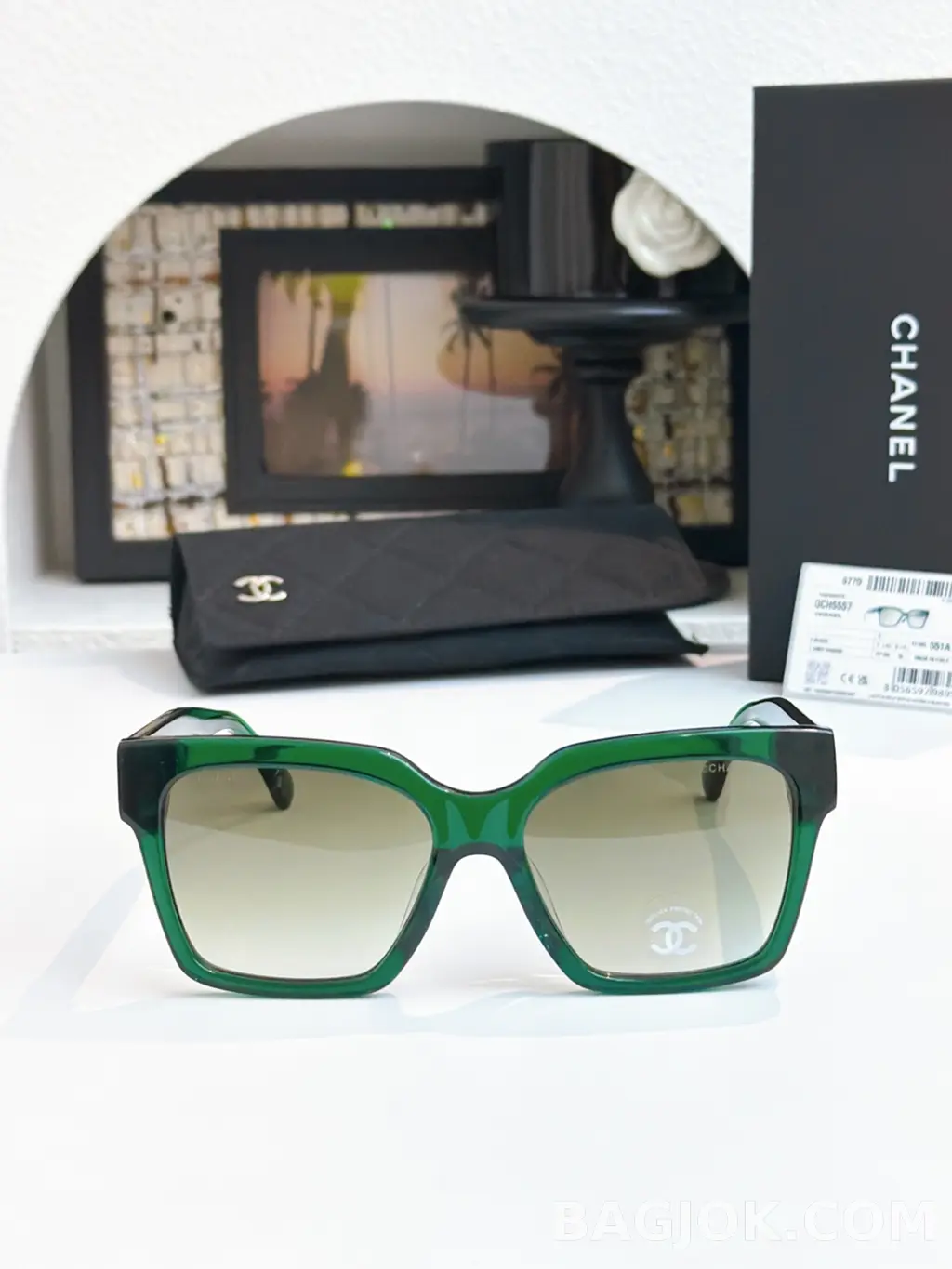 샤넬 Chanel CH5557 오버사이즈 스퀘어 Sunglasses 상세 이미지