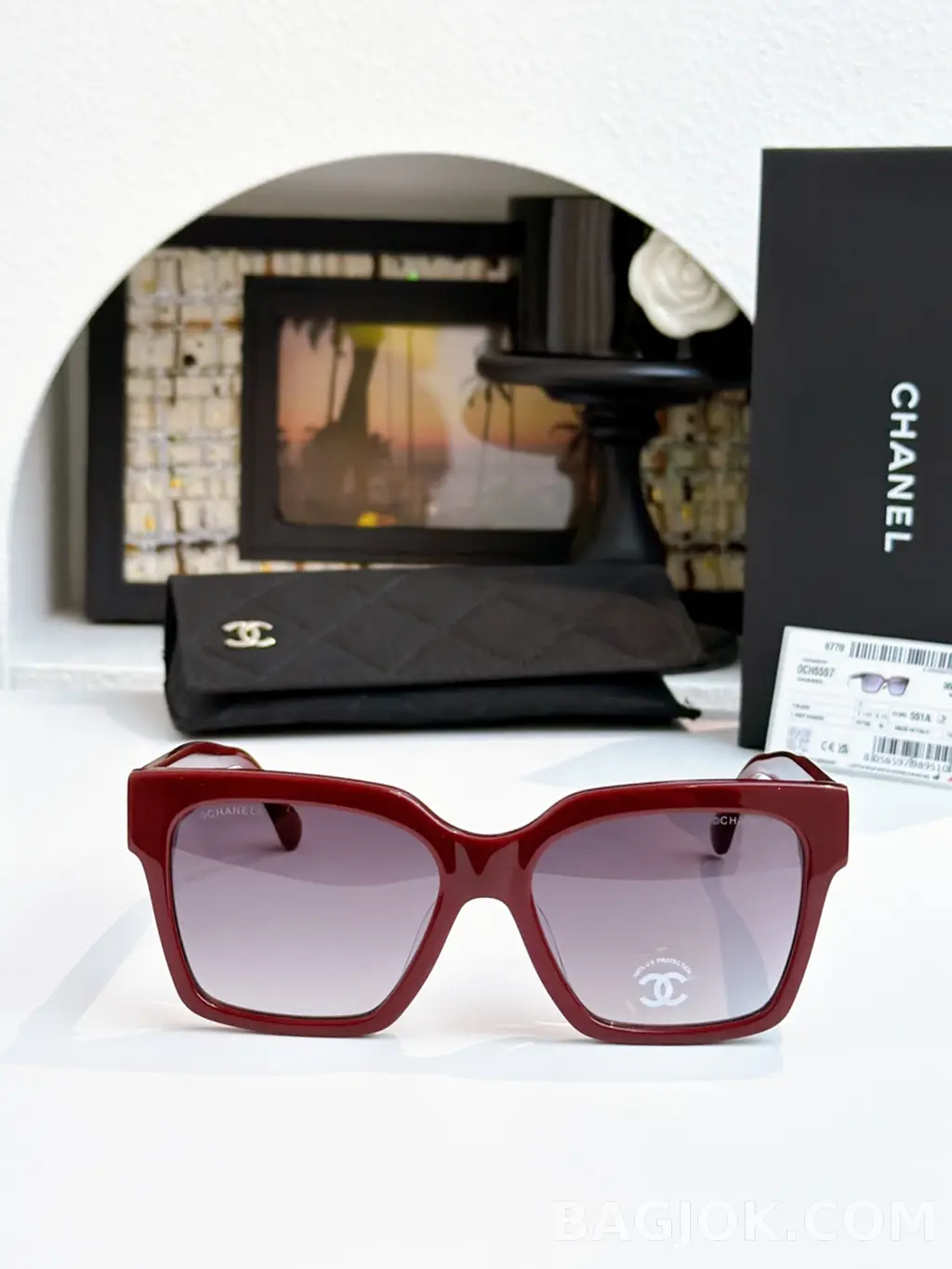 샤넬 Chanel CH5557 오버사이즈 스퀘어 Sunglasses 상세 이미지