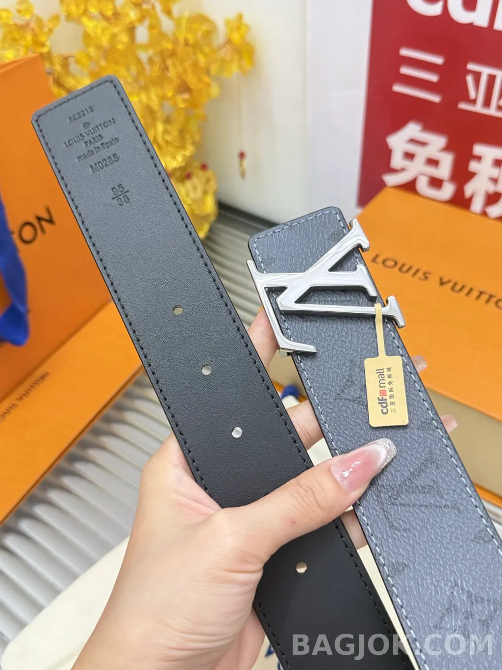 루이비통 루이비통 모노그램 이클립스 라인 벨트 4cm 상세 이미지