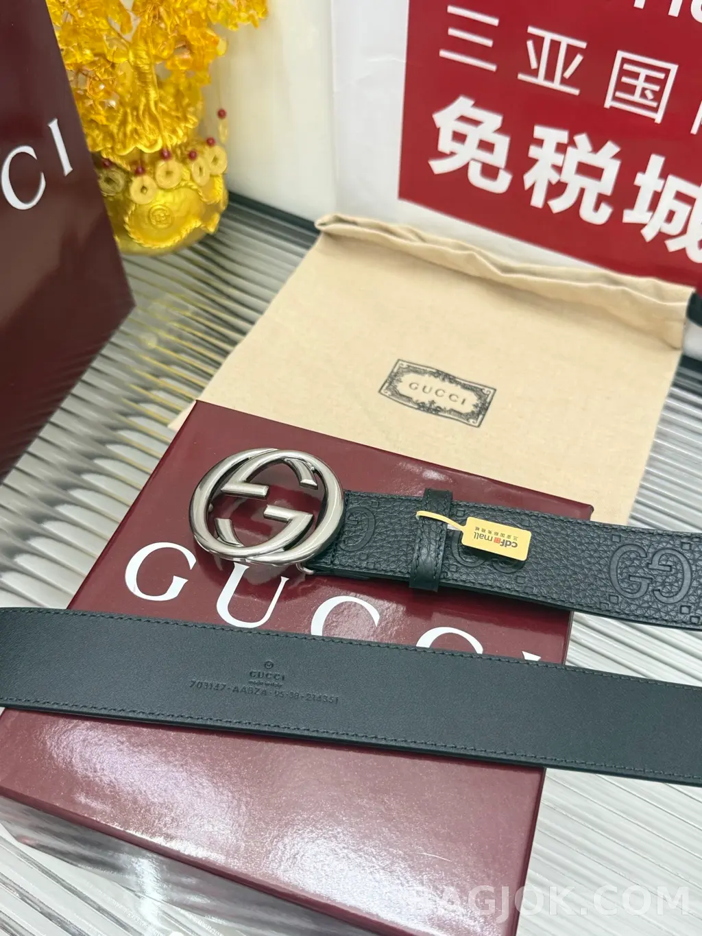 구찌 구찌 G 버클 리버서블 벨트 4cm 상세 이미지