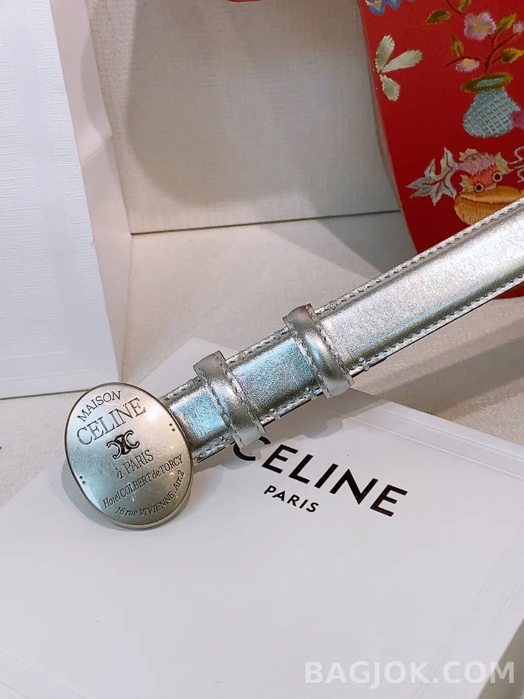 셀린느 셀린느 메종 셀린느 벨트 2.5CM 은장 상세 이미지