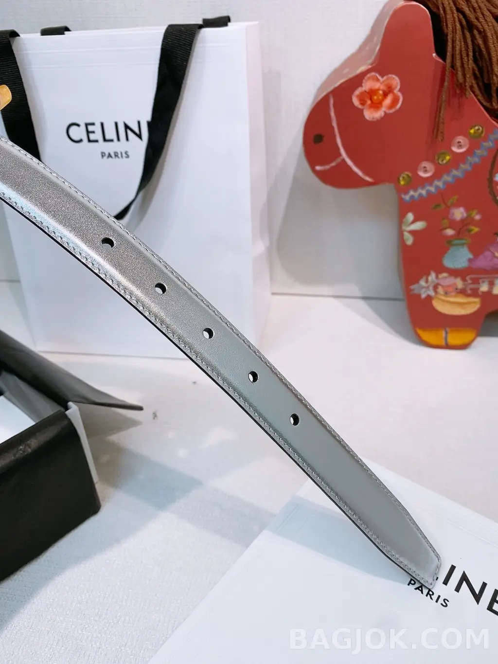 셀린느 셀린느 메종 셀린느 벨트 2.5CM 은장 상세 이미지