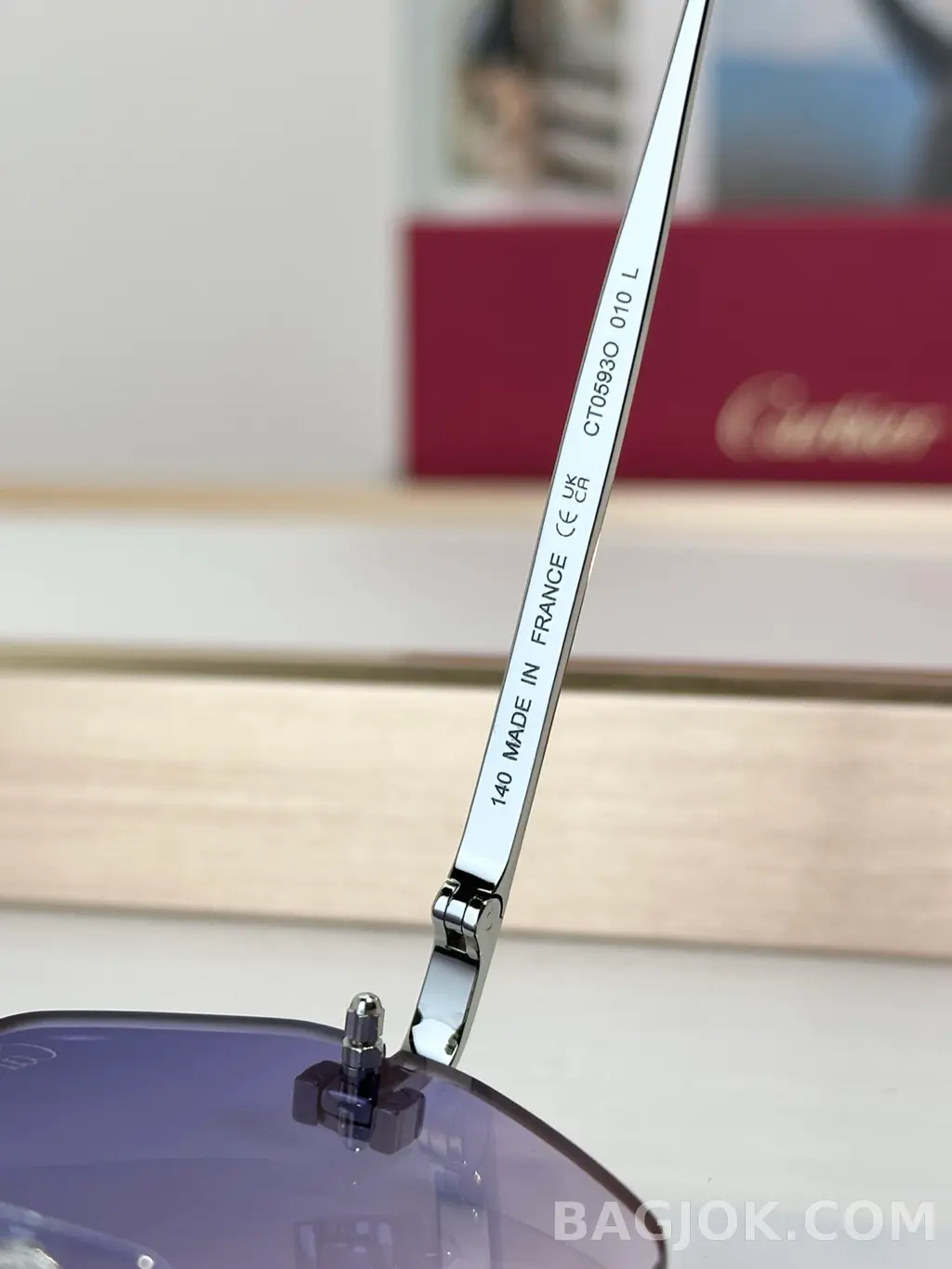 까르띠에 Cartier CT0593O Rimless Sunglasses 상세 이미지