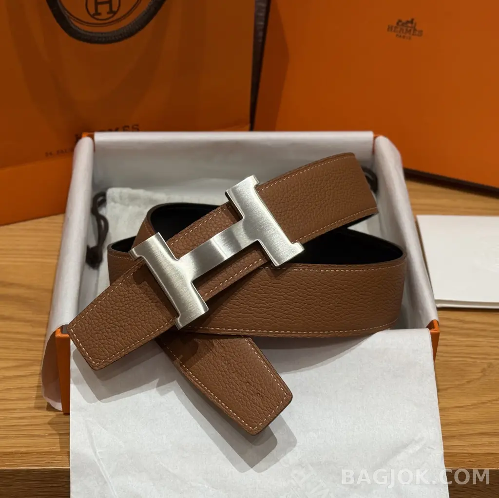에르메스 에르메스 클래식 리버서블 벨트 은장 상세 이미지