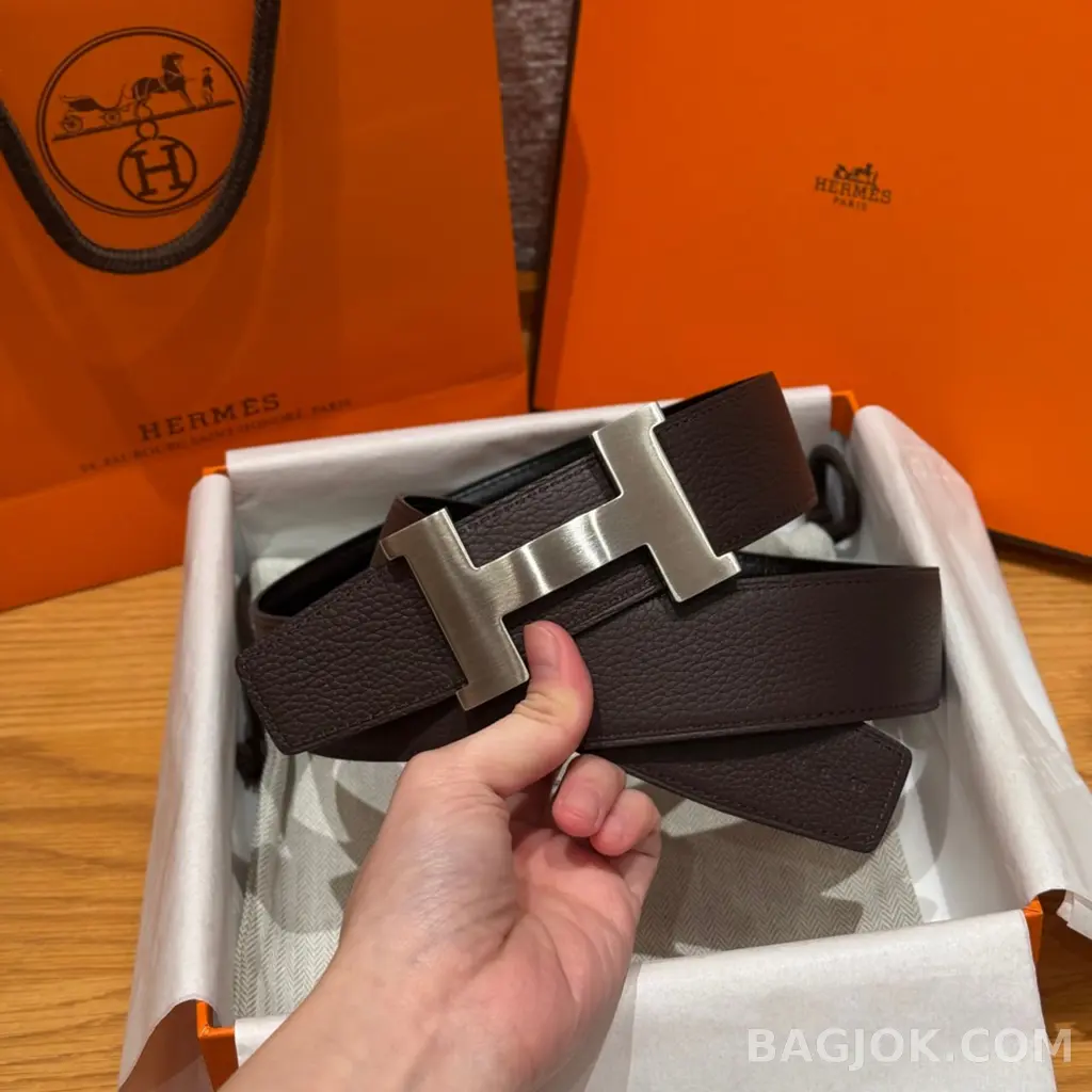 에르메스 에르메스 클래식 리버서블 벨트 은장 상세 이미지