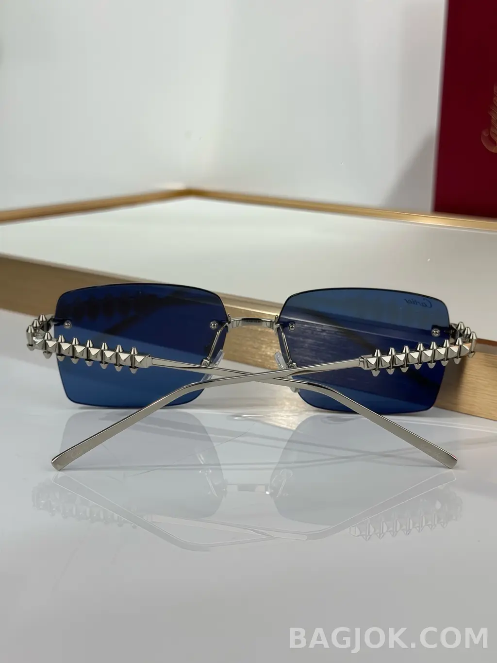 까르띠에 Cartier CT0545S 스파이크 Rimless Sunglasses 상세 이미지