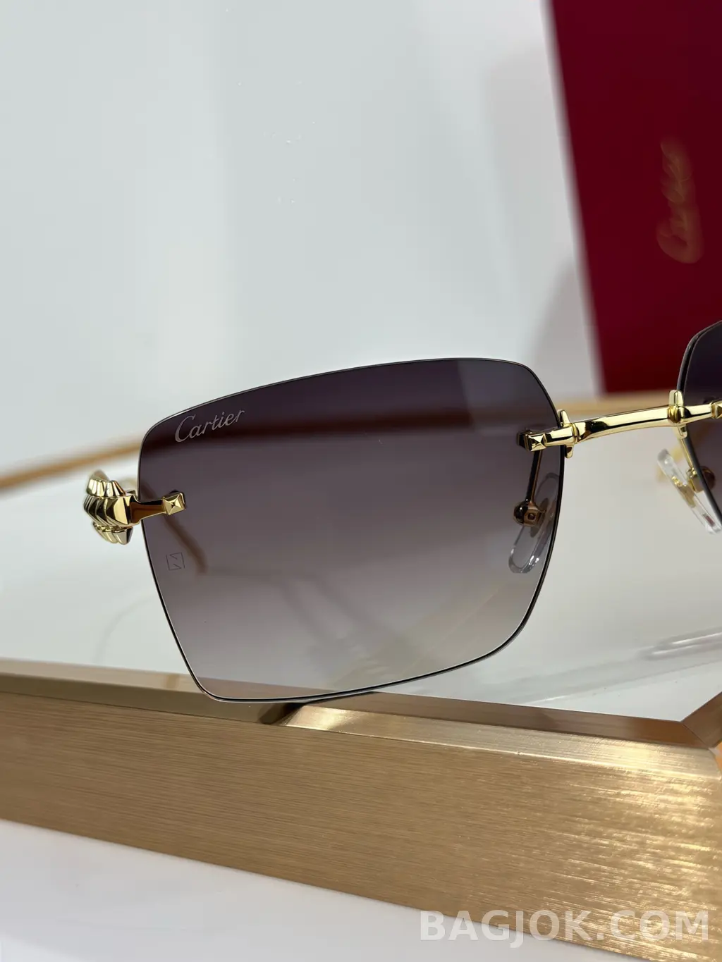 까르띠에 Cartier CT0545S 스파이크 Rimless Sunglasses 상세 이미지