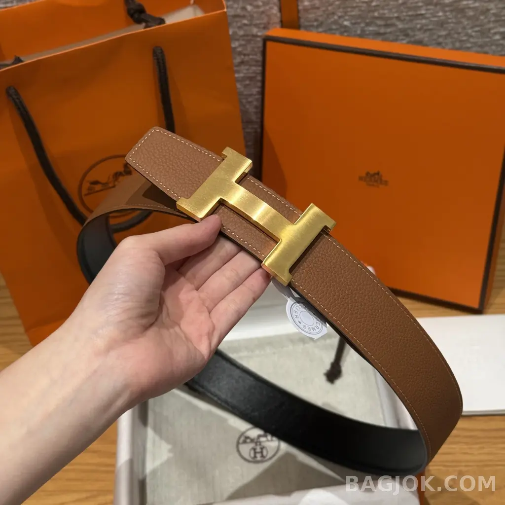 에르메스 에르메스 클래식 리버서블 벨트 금장 상세 이미지