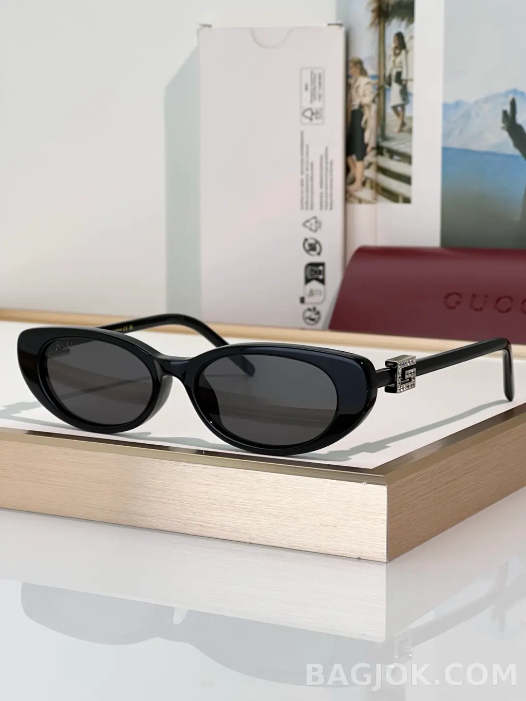 구찌 GUCCI GG1680SA 오벌 캣아이 Sunglasses 상세 이미지