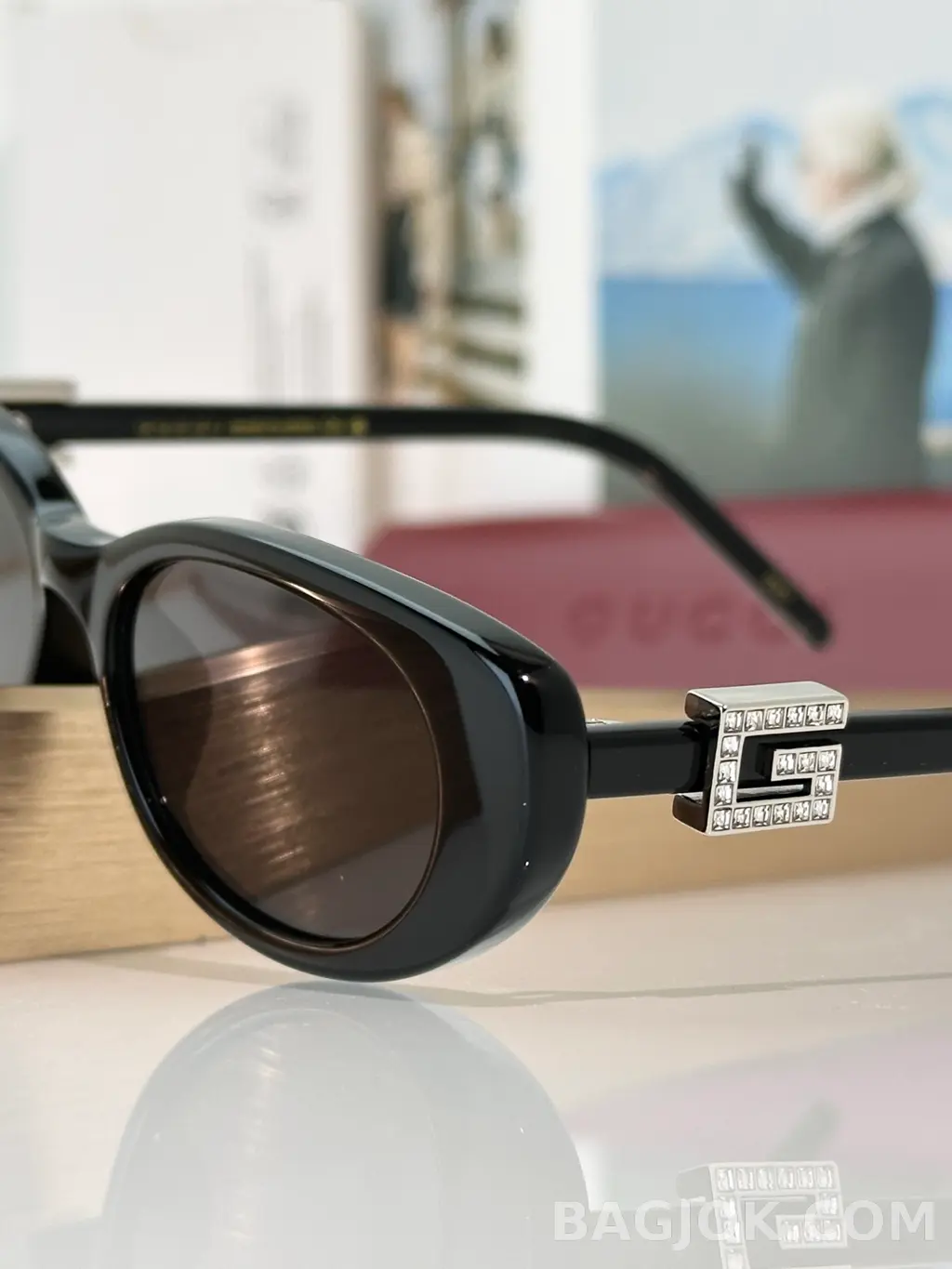 구찌 GUCCI GG1680SA 오벌 캣아이 Sunglasses 상세 이미지