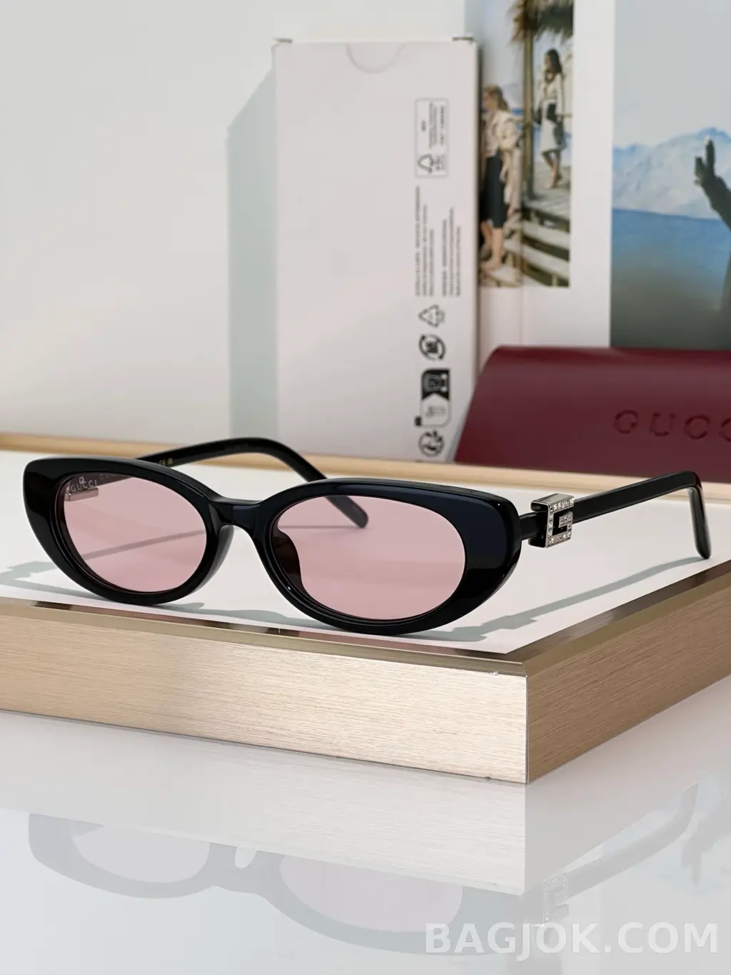구찌 GUCCI GG1680SA 오벌 캣아이 Sunglasses 상세 이미지