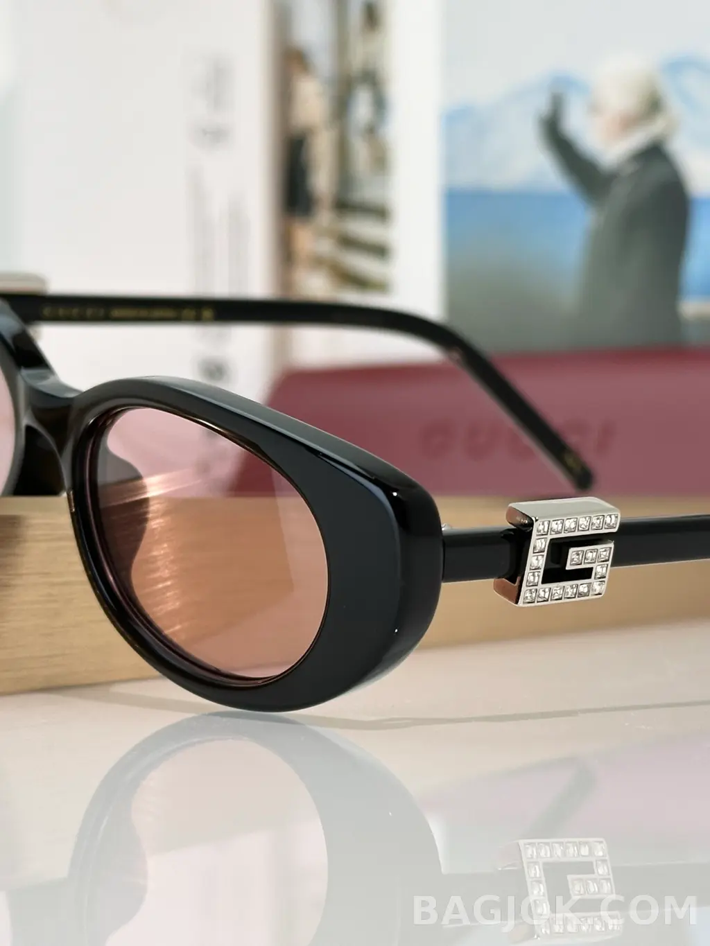 구찌 GUCCI GG1680SA 오벌 캣아이 Sunglasses 상세 이미지