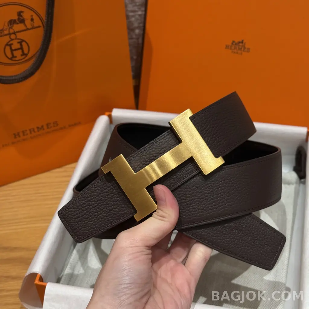 에르메스 에르메스 클래식 리버서블 벨트 금장 상세 이미지
