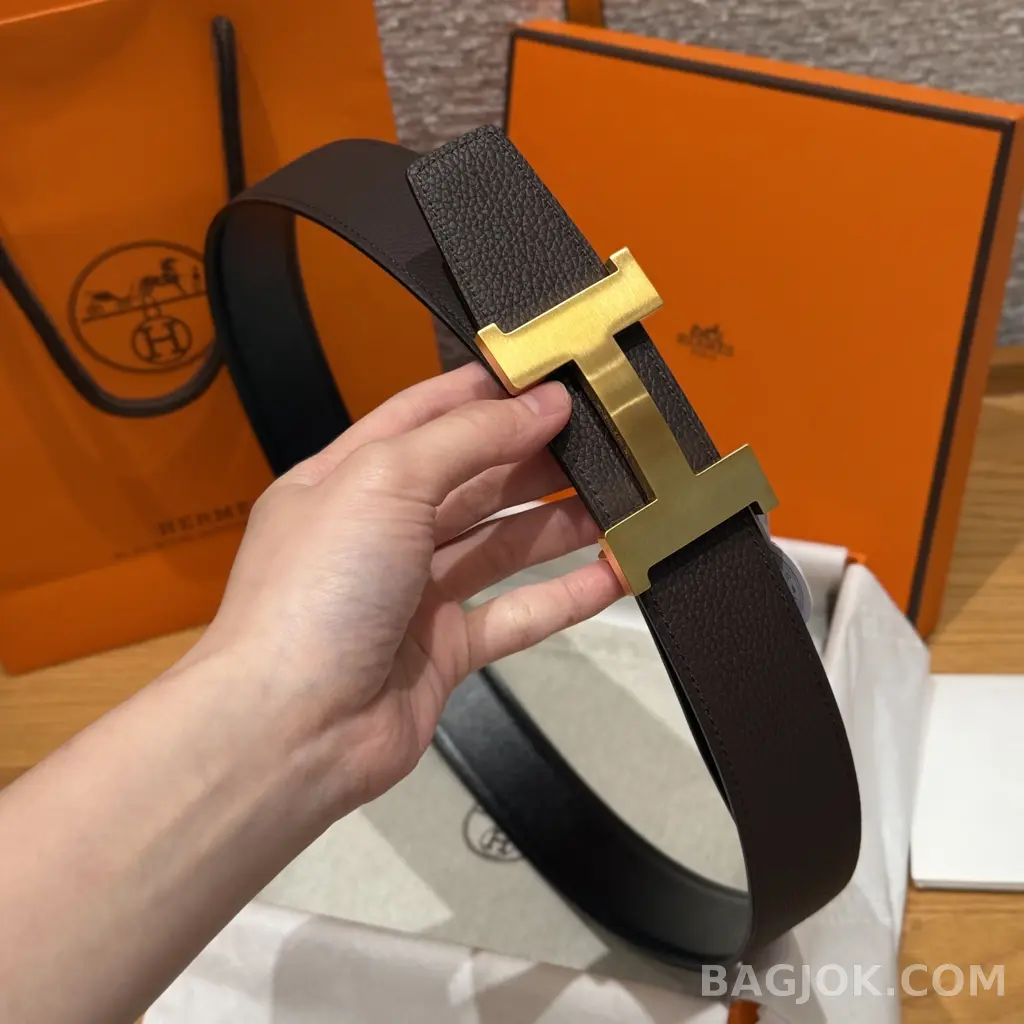 에르메스 에르메스 클래식 리버서블 벨트 금장 상세 이미지