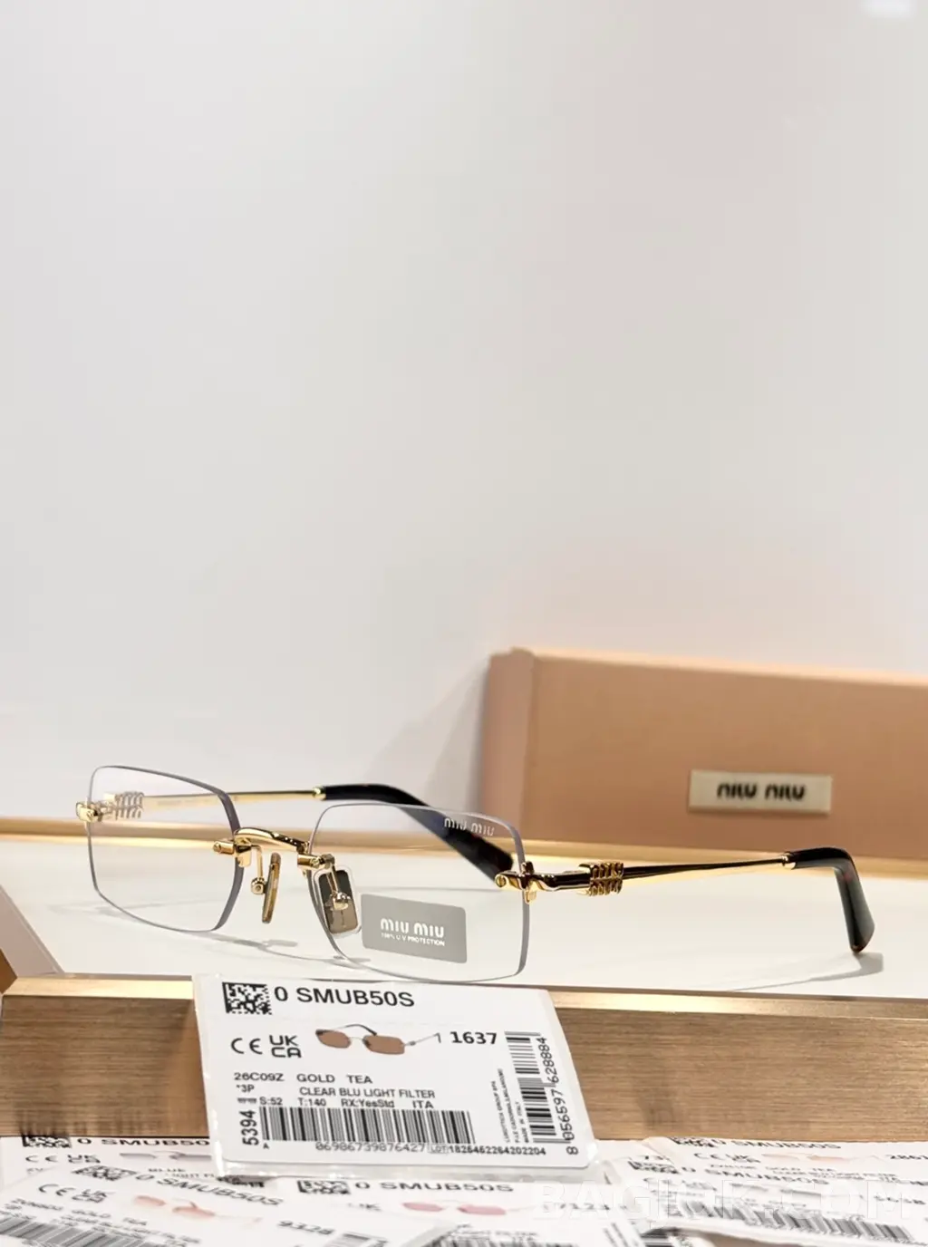미우미우 MiuMiu SMUB50S Rimless 안경 상세 이미지