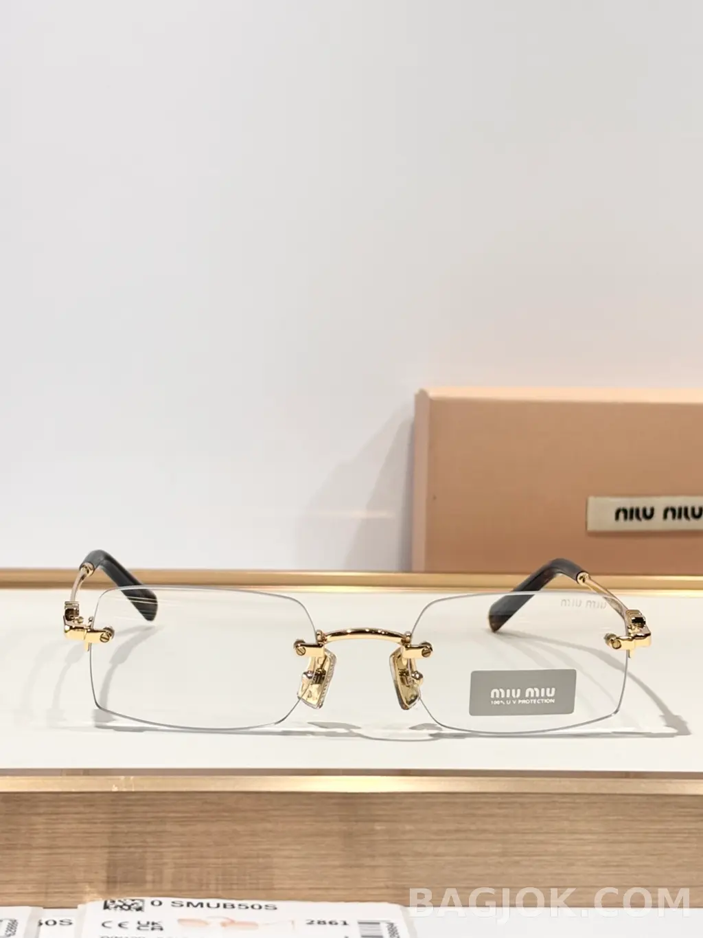 미우미우 MiuMiu SMUB50S Rimless 안경 상세 이미지