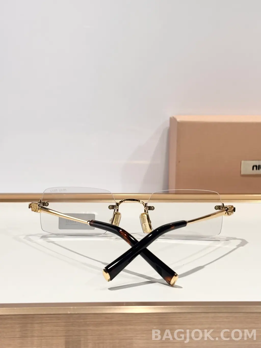 미우미우 MiuMiu SMUB50S Rimless 안경 상세 이미지