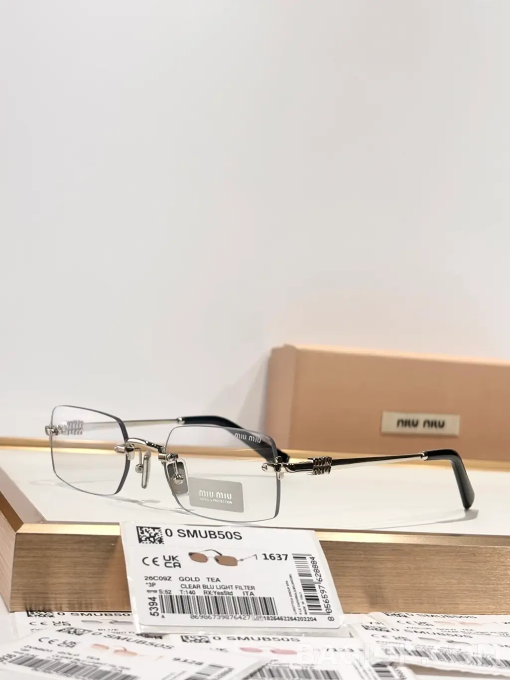 미우미우 MiuMiu SMUB50S Rimless 안경 상세 이미지