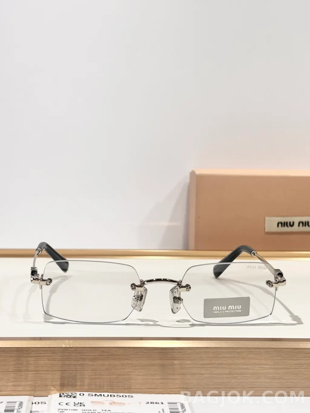 미우미우 MiuMiu SMUB50S Rimless 안경 상세 이미지
