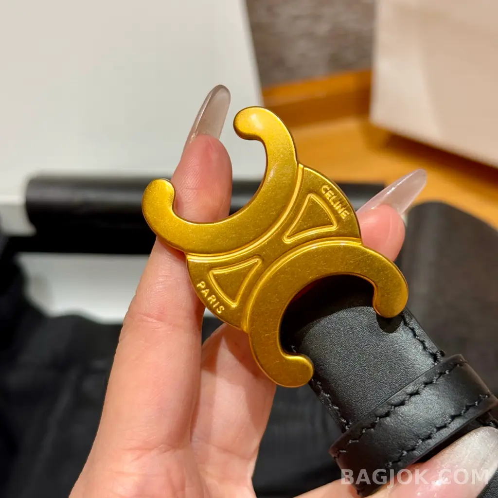 셀린느 셀린느 트리옹프 여성용 아치 벨트 2.5cm 상세 이미지