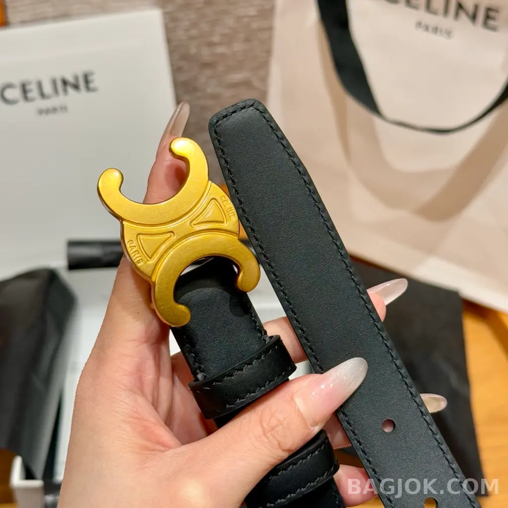 셀린느 셀린느 트리옹프 여성용 아치 벨트 2.5cm 상세 이미지