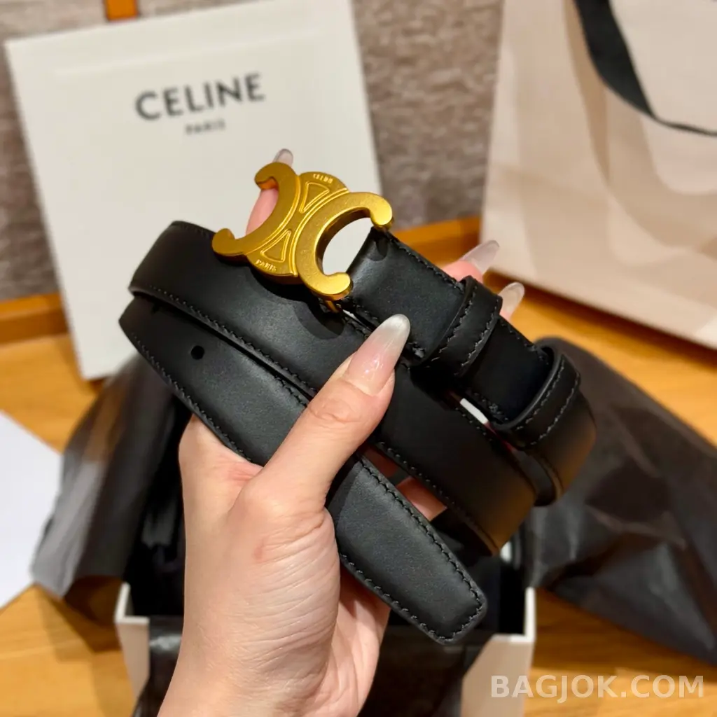 셀린느 셀린느 트리옹프 여성용 아치 벨트 2.5cm 상세 이미지