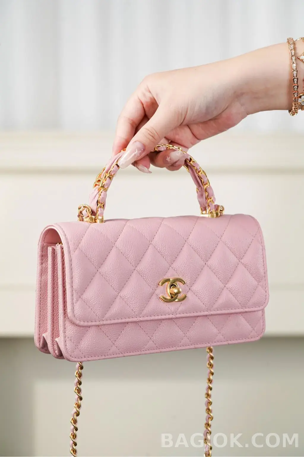 샤넬 CHANEL 25B 클래식 탑핸들 체인백 상세 이미지