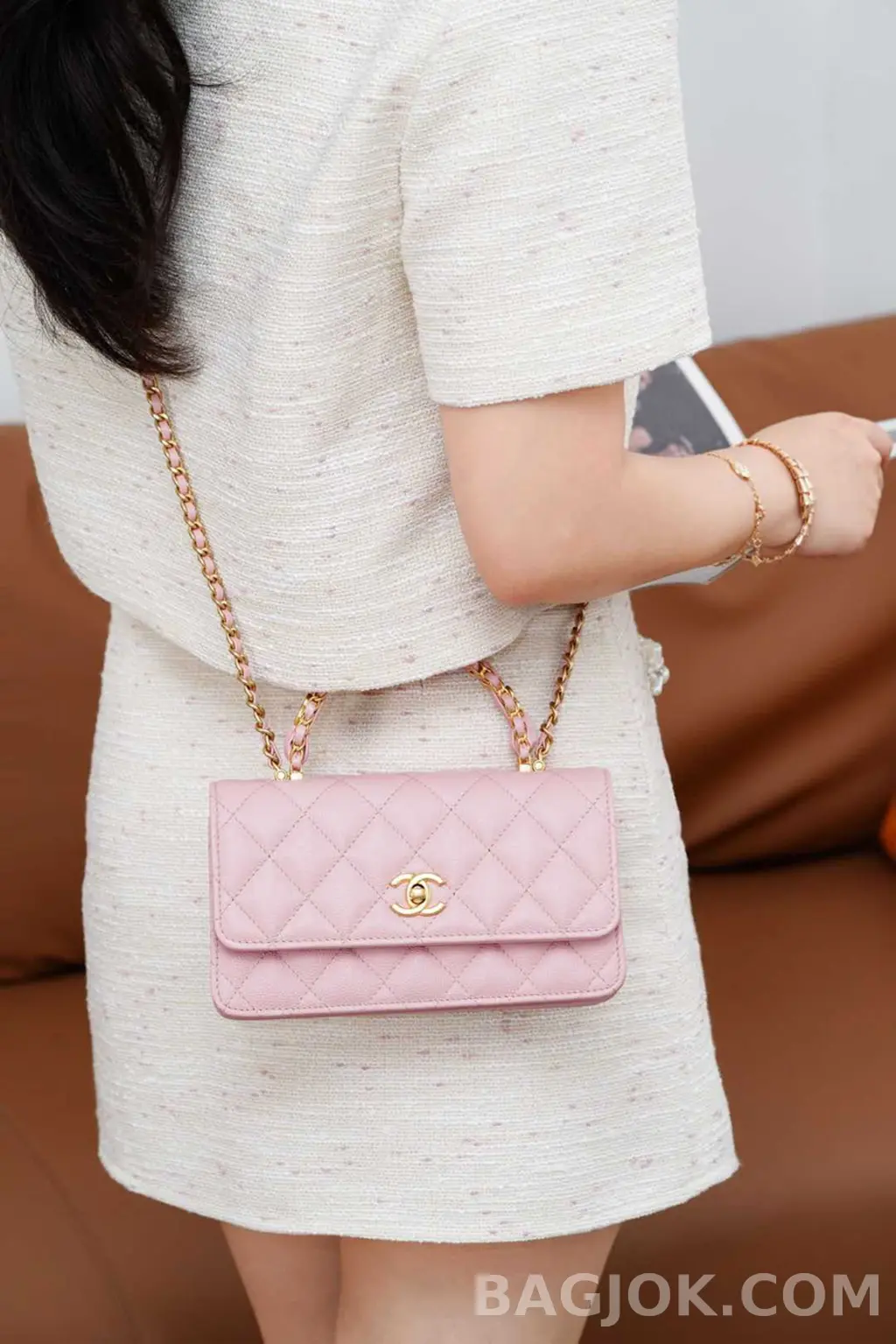 샤넬 CHANEL 25B 클래식 탑핸들 체인백 상세 이미지