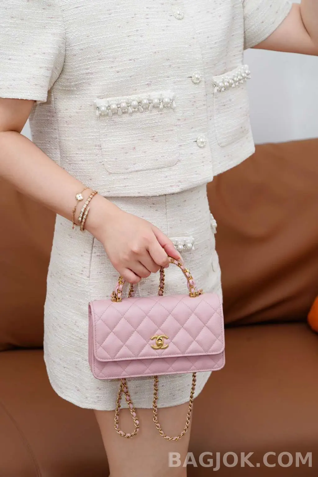 샤넬 CHANEL 25B 클래식 탑핸들 체인백 상세 이미지