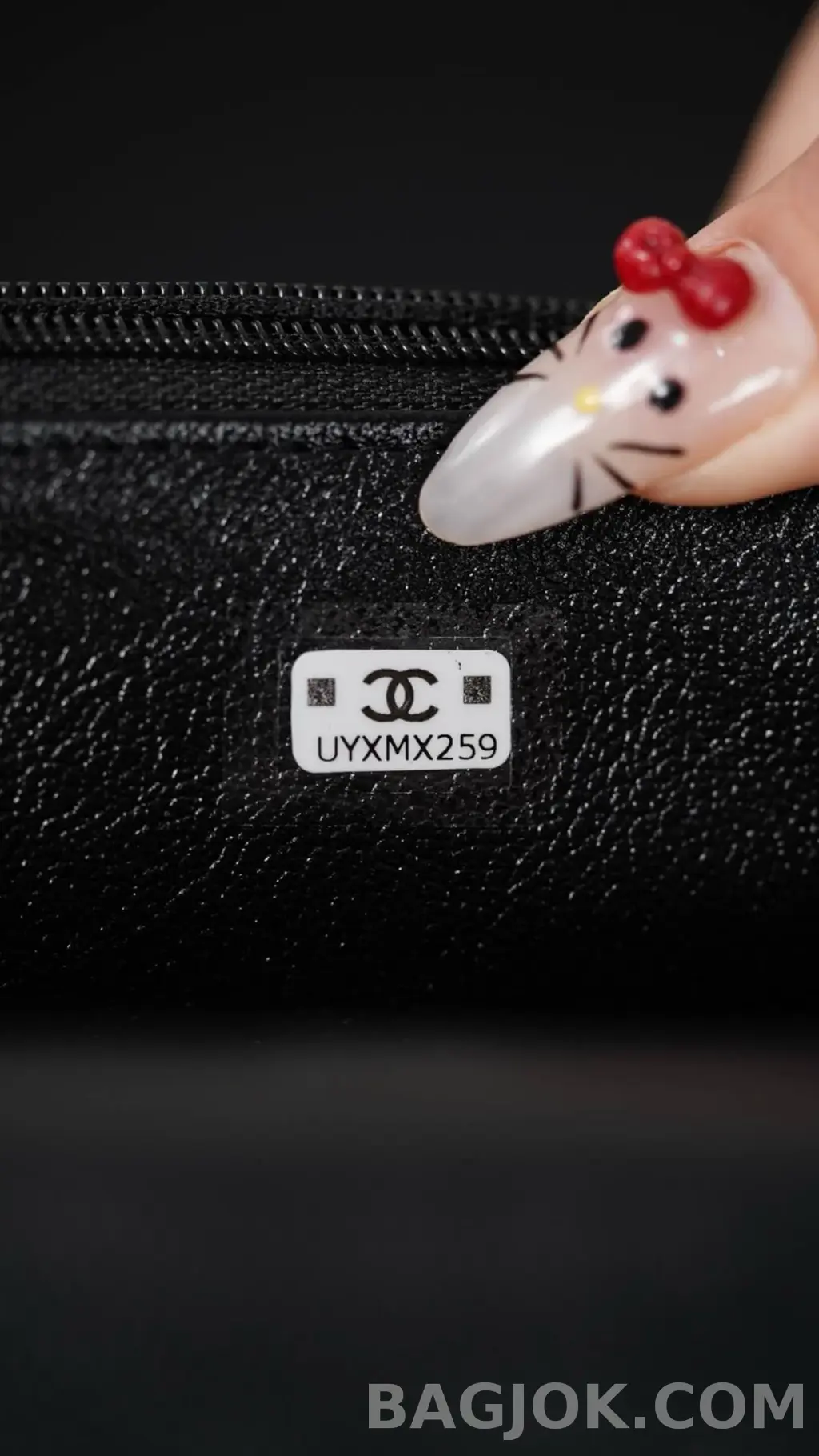샤넬 CHANEL 체인 지갑 그레인드 카프스킨 상세 이미지