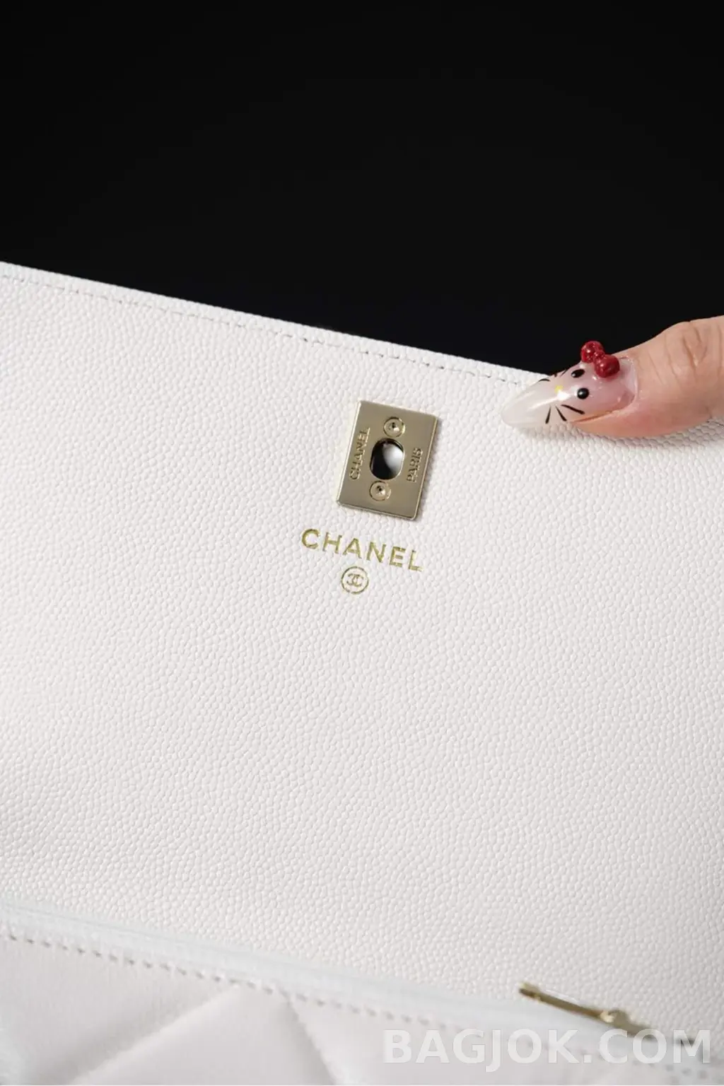 샤넬 CHANEL 체인 지갑 그레인드 카프스킨 상세 이미지