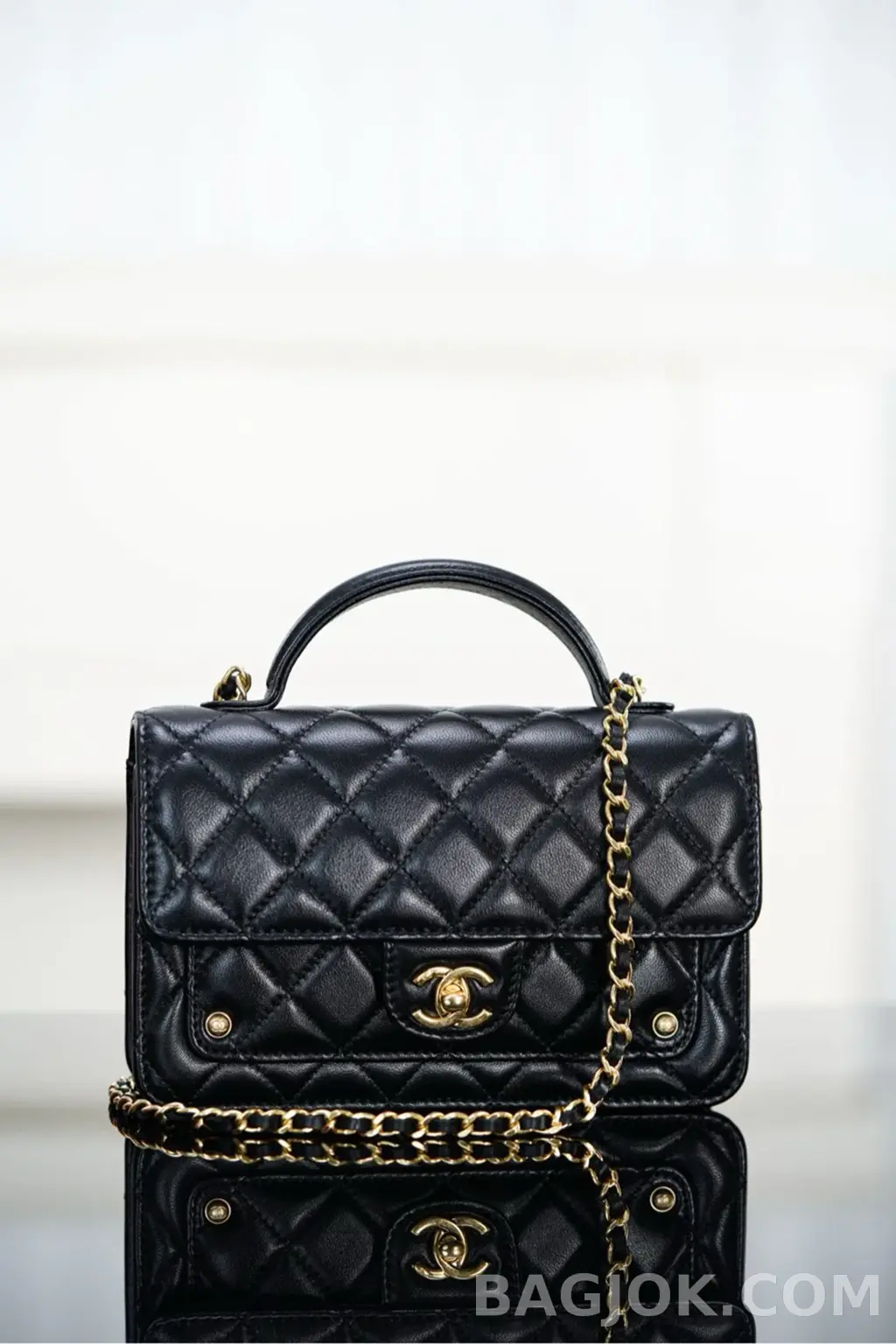 샤넬 CHANEL 클러치 체인 탑핸들 WOC 상세 이미지