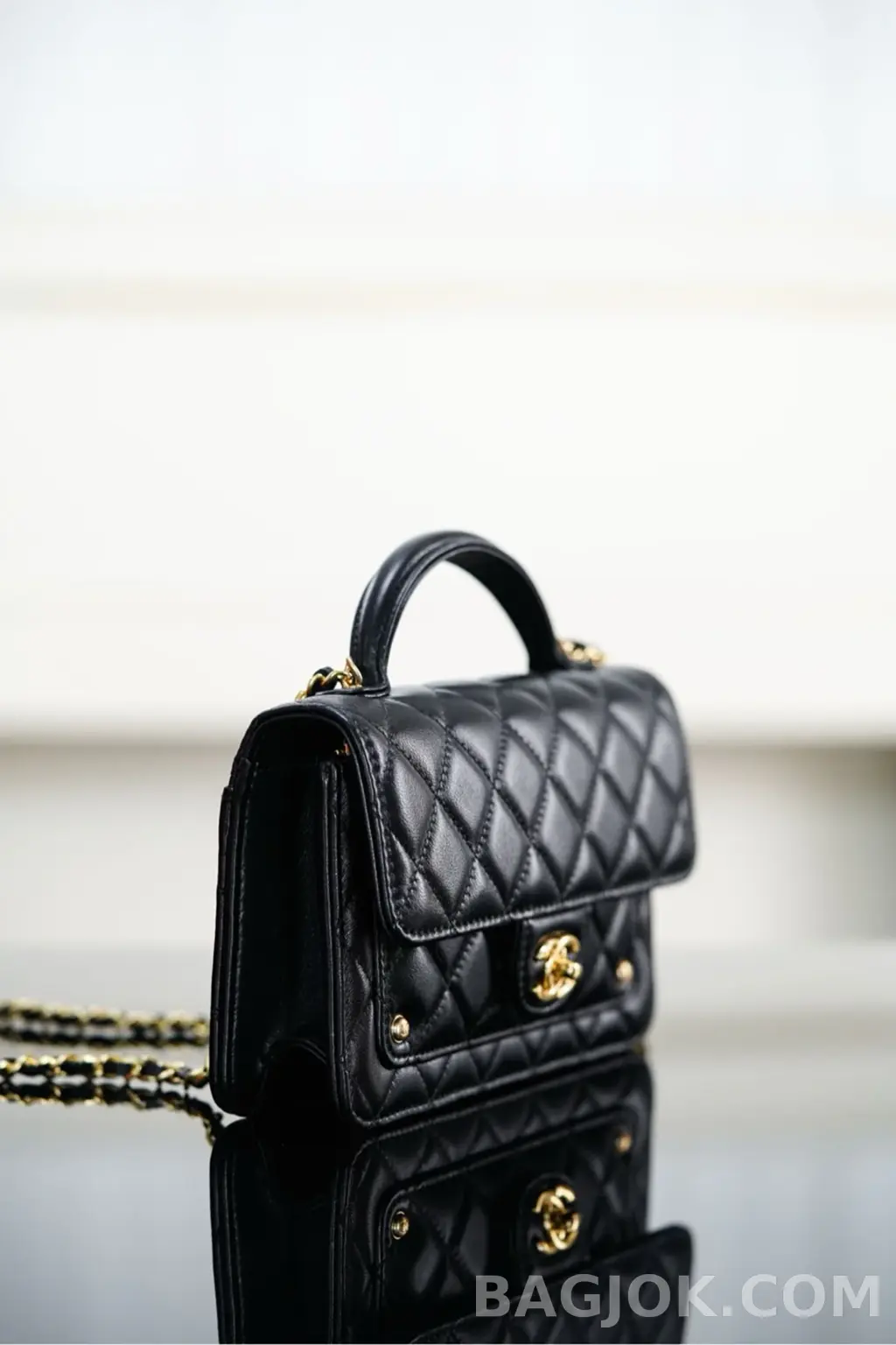 샤넬 CHANEL 클러치 체인 탑핸들 WOC 상세 이미지