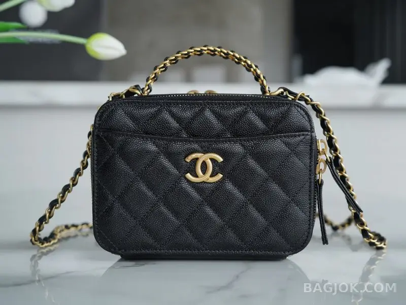 샤넬 CHANEL 프론트 포켓 탑핸들 베니티백 상세 이미지