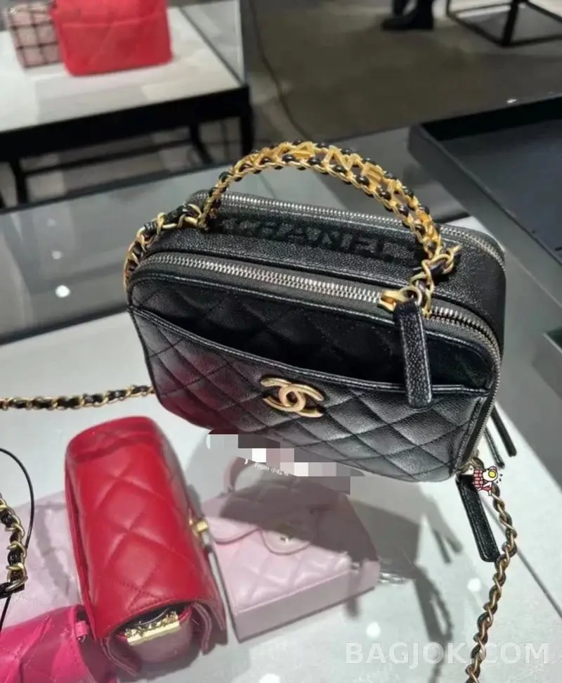 샤넬 CHANEL 프론트 포켓 탑핸들 베니티백 상세 이미지