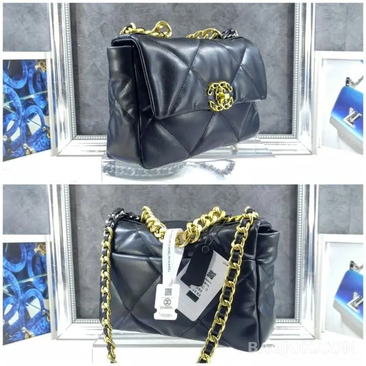 샤넬 CHANEL 19백 클래식 스몰 블랙 상세 이미지