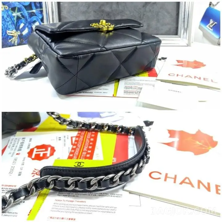 샤넬 CHANEL 19백 클래식 스몰 블랙 상세 이미지