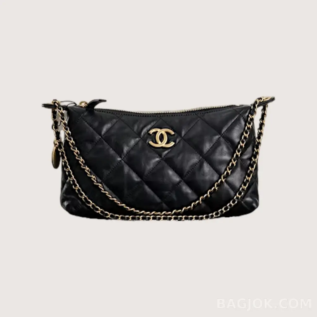CHANEL 25S 골드 코인 호보백 스몰_대표이미지