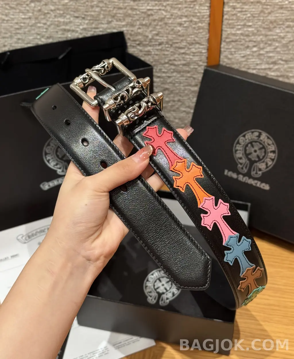 크롬하츠 크롬하츠 컬러풀 크로스 벨트 상세 이미지