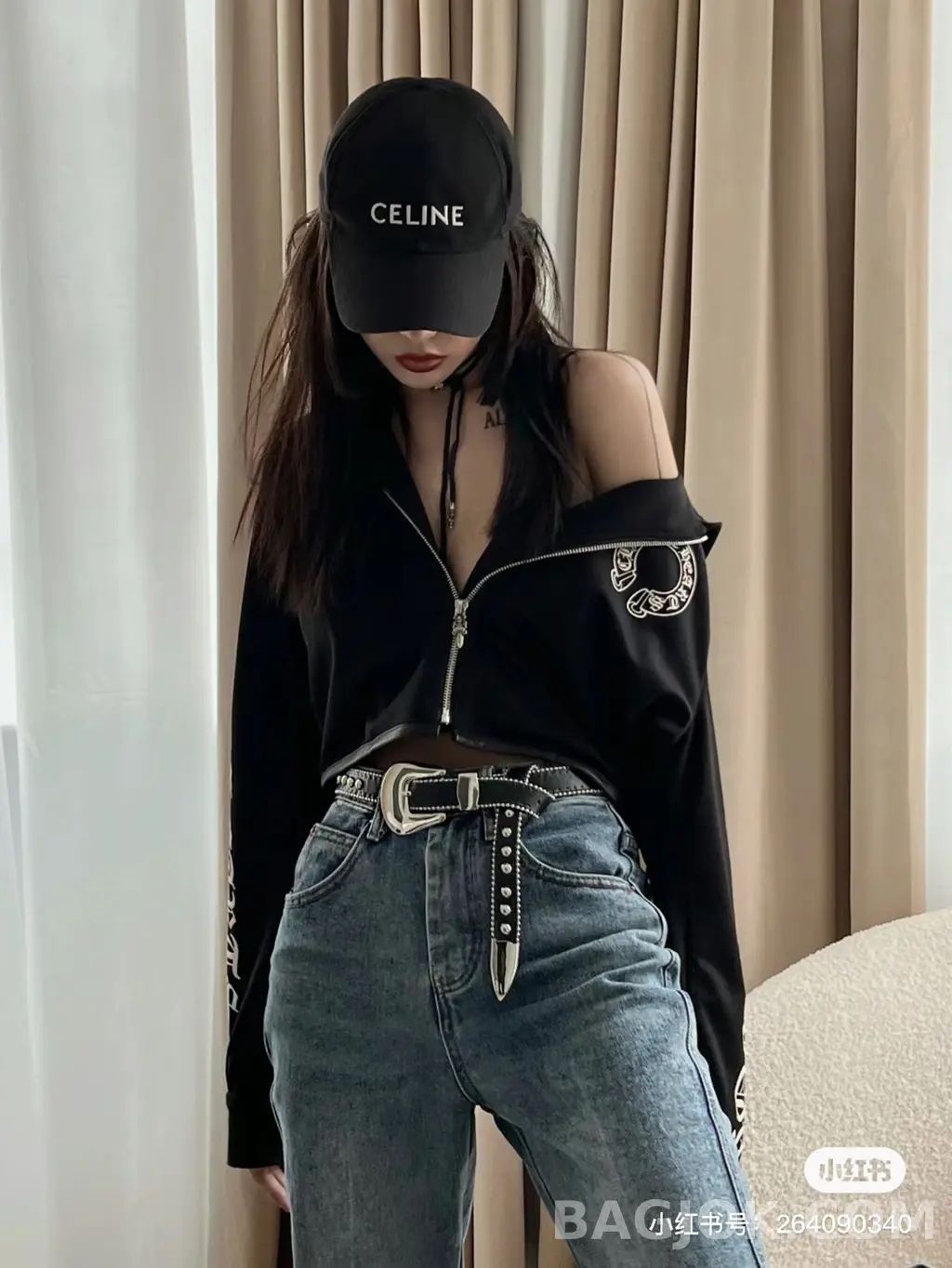 셀린느 셀린느 남녀공용 베이스볼 캡 상세 이미지