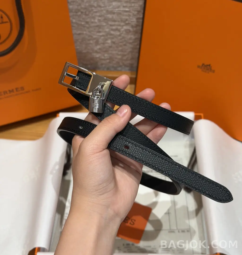 에르메스 에르메스 럭키 15mm 리버서블 벨트 실버버클 상세 이미지